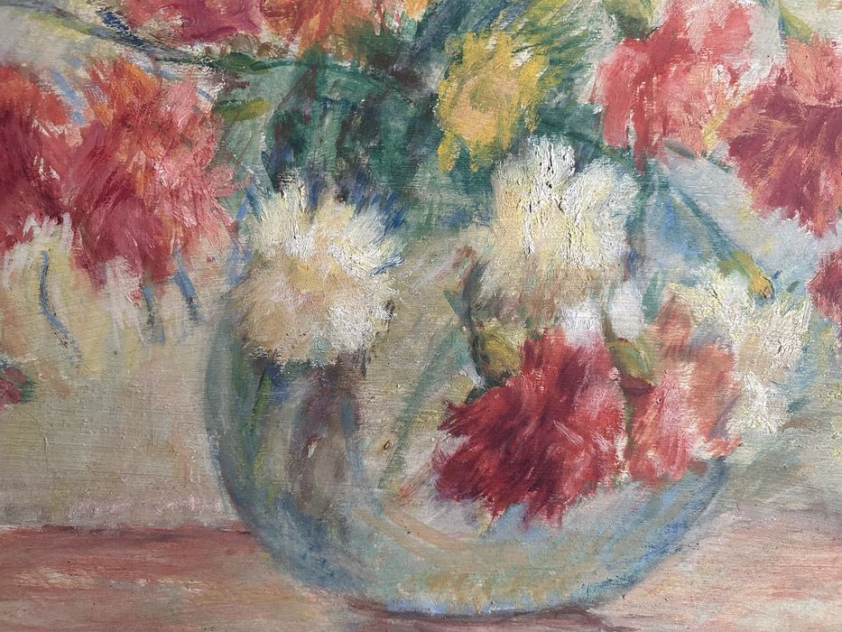 Elena Müller-Stăncescu-"Garofițe", pictură în ulei