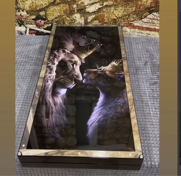 Нарды стекло нержавейка