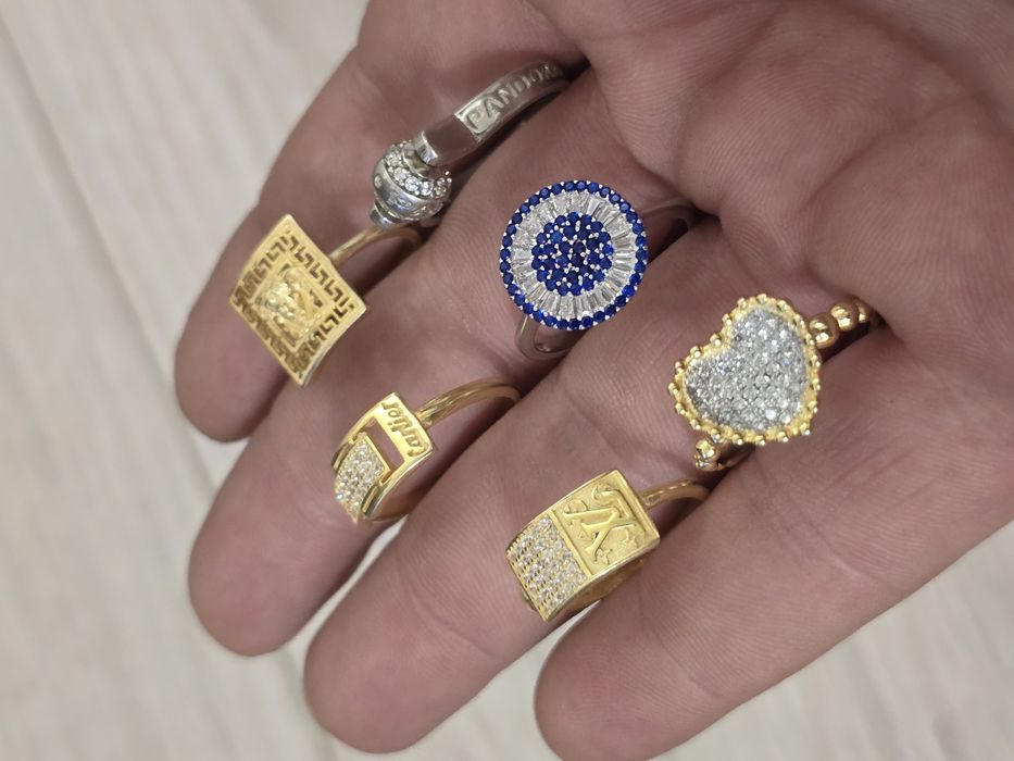 Inele argint aurit LV Cartier