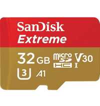 Карта памет Sandisk microSDXC Extreme, 32 GB, V30, Action cam