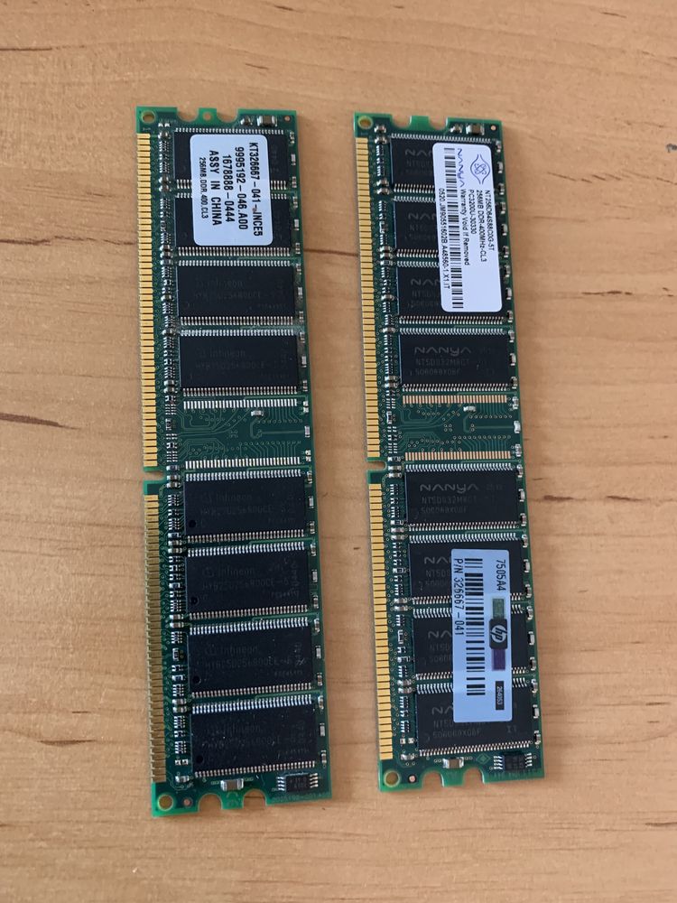 RAM за Настолен компютър 2 x 256 MB DDR 400