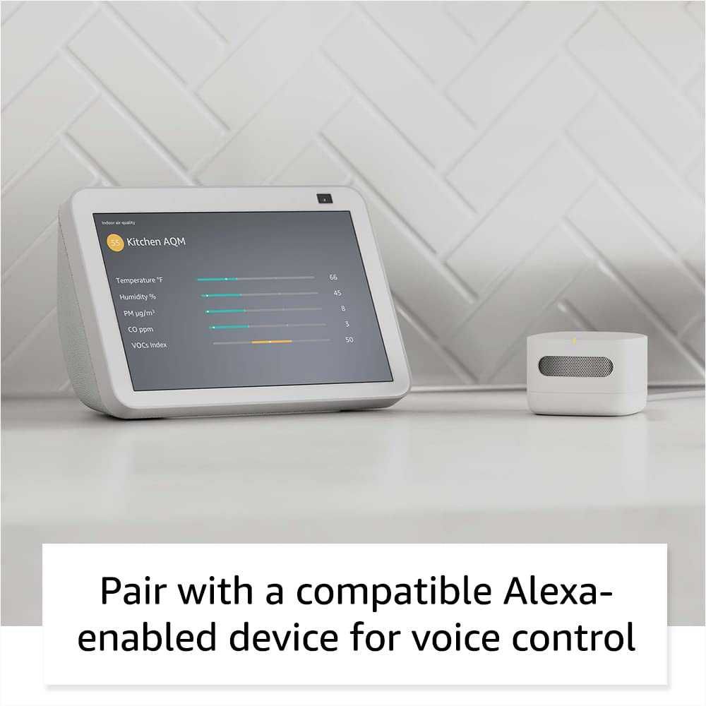 НОВ ЗАПЕЧАТАН монитор за въздух Amazon Smart Air Quality раб. с Alexa