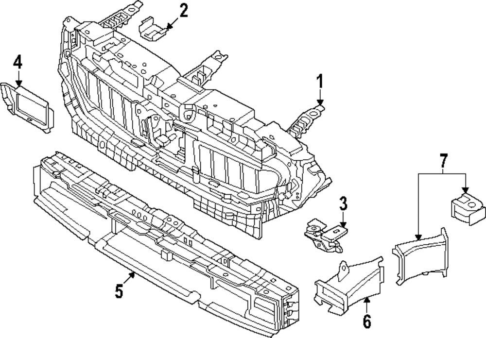 Държач/опора за предна броня BMW G60 2бр.