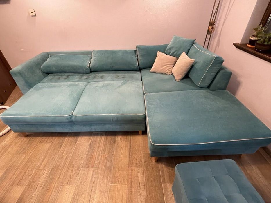 Ъглов диван за хол