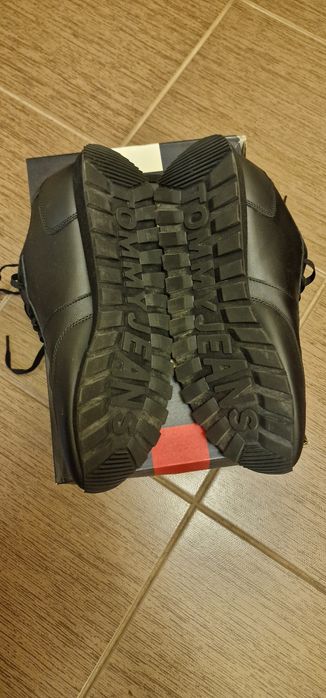 Pantofi sport/sneakersi Tommy Jeans Runner culoare neagra, originali