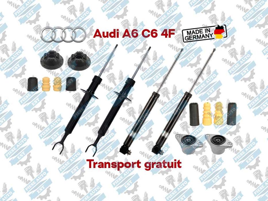 Set amortizoare cu flanse si protectii Audi A6 C6 2004-2011