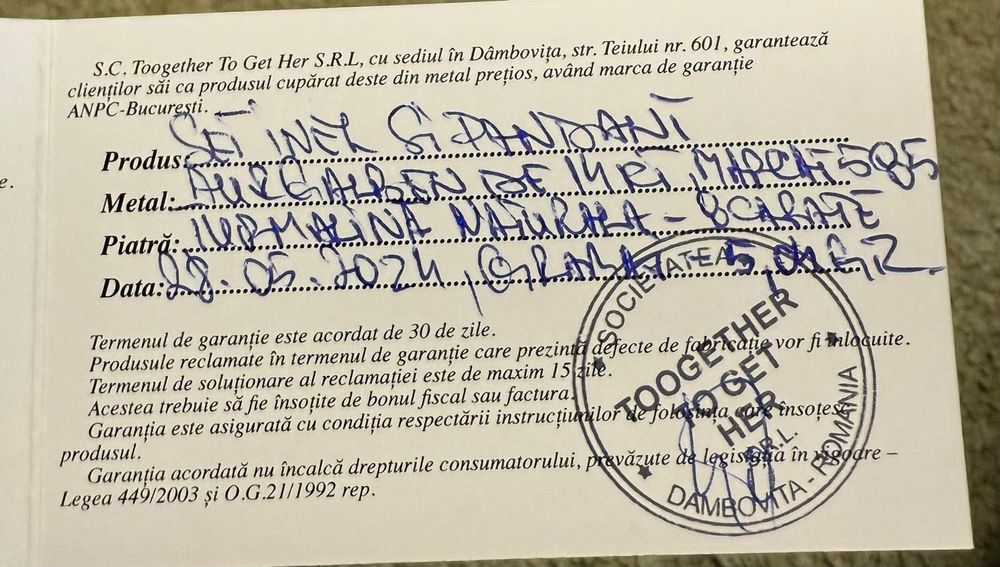 set aur 14k 585 turmaline