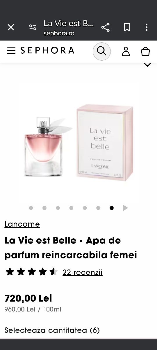 Parfum Lancôme/La Vie est Belle