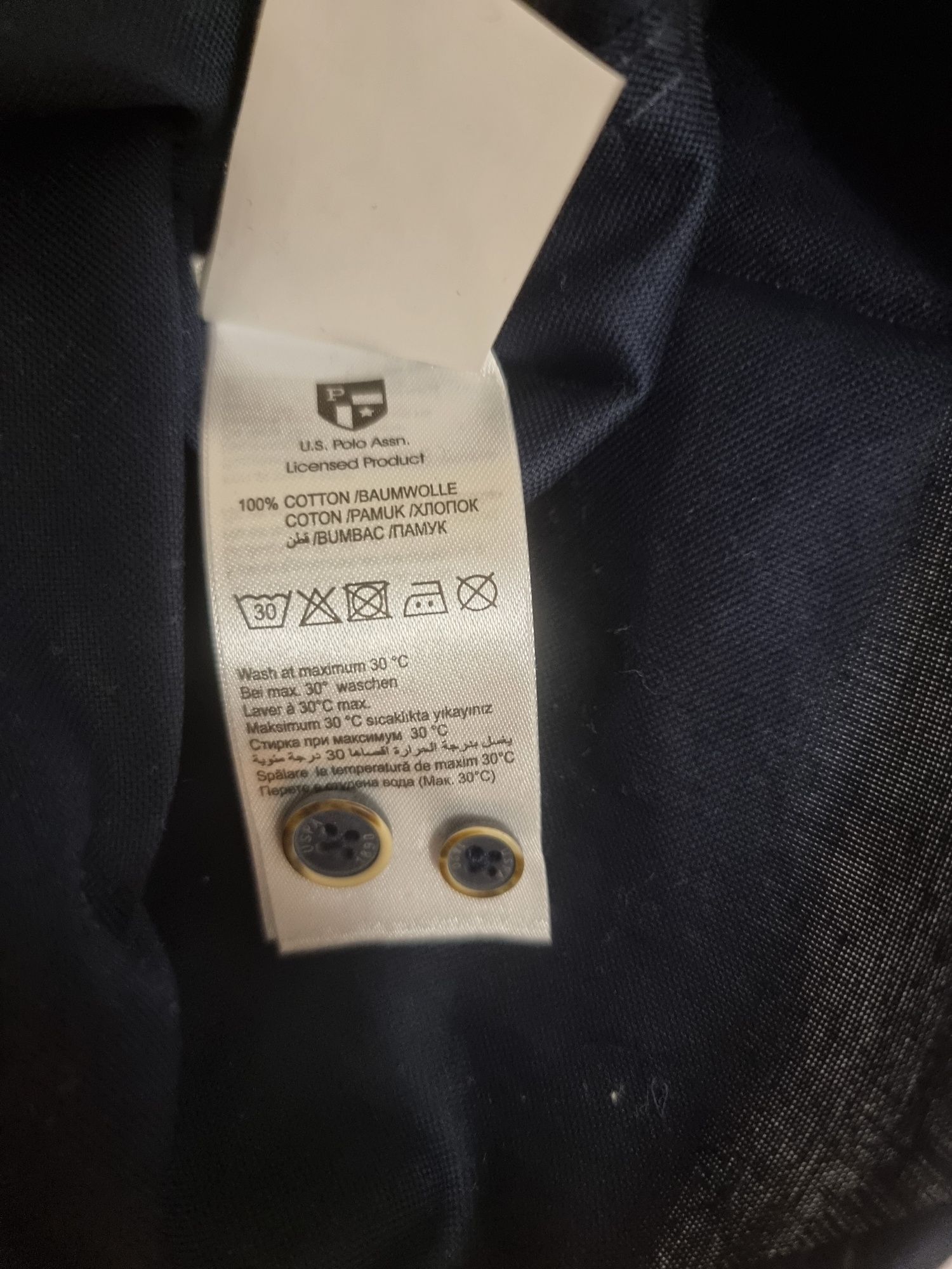 Cămașă US Polo Assn bleumarin - mărimi L și XL