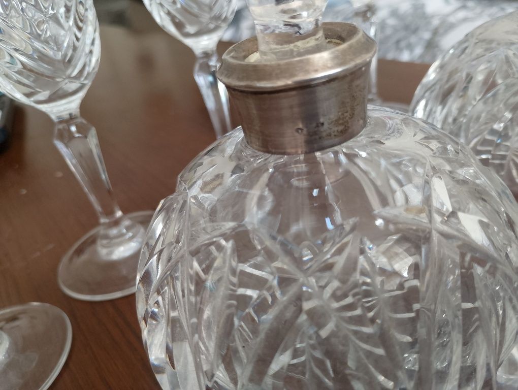 Set cristal capace argint