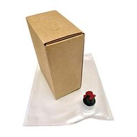 Cutie bag-in-box de 10 L carton albit / maro