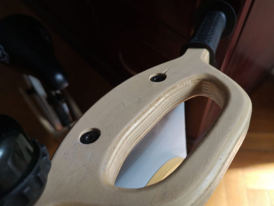 Bicicleta din lemn fara pedale Kinderkraft - Uniq honey