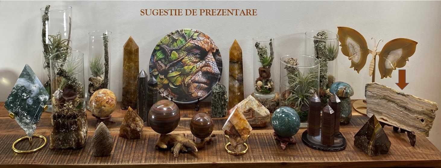 Cristale/Minerale - Agata Crazu Dantela-felie din piatra semipretioasa