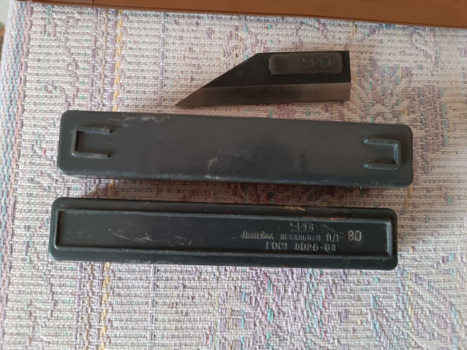 Транспортир геодезический лекальная линейка поперечного масштаба