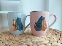 Комплект керамични чаши Котки 500 мл