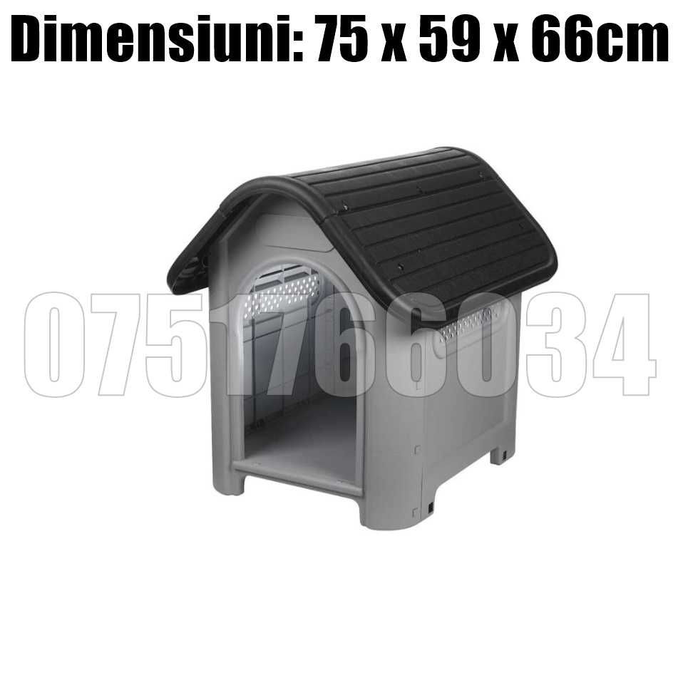 Cusca Cotet Adapost Casa pentru Caine 75 x 59 x 66cm LIVRARE GRATUITA