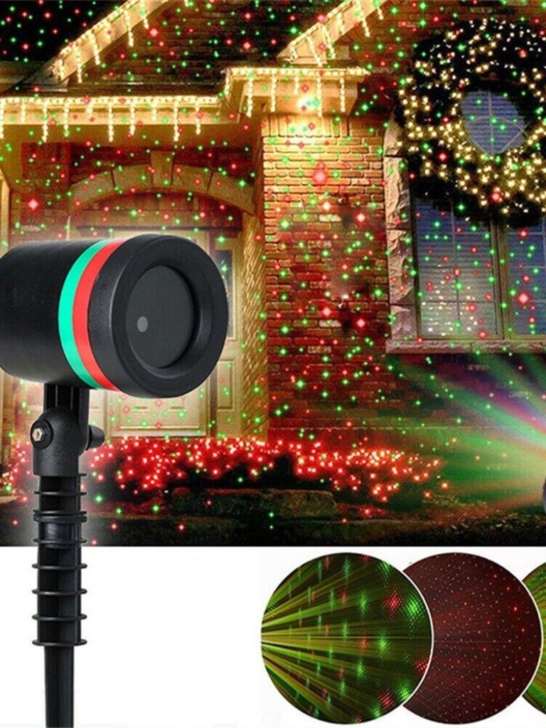 Лазерен прожектор Проектор за Коледна украса "Коледна лазерна лампа с