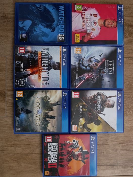 Playstation 4 slim, 2 joysticks, 8 игри