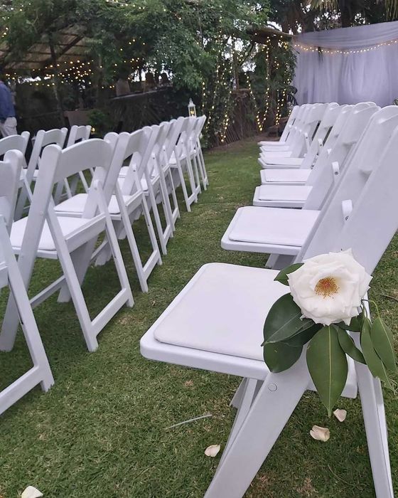 Scaune WIMBLEDON cu perna pliabile ceremonie, petrecere, spectacol
