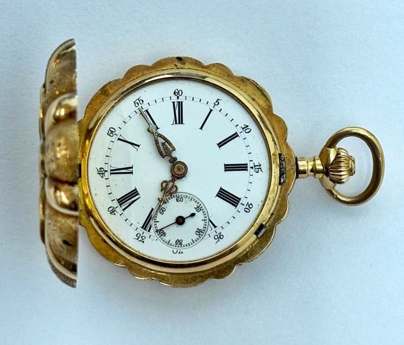 Ceas de buzunar/pandantiv aur 14 karate de colecție