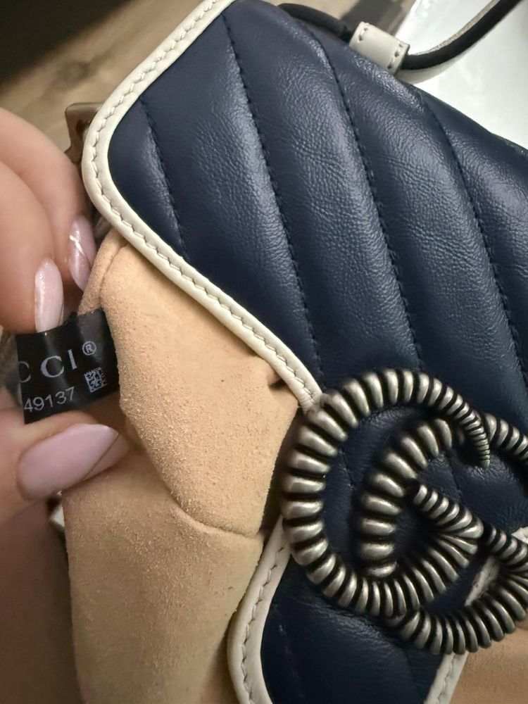 Gucci marmont mini bag 100%