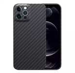 Husa Ultra Slim Din Fibra de Carbon Neagra - Iphone 11/12/13 PRO MAX