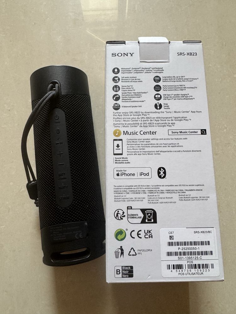 Преносима тонколона Sony SRS-XB23B