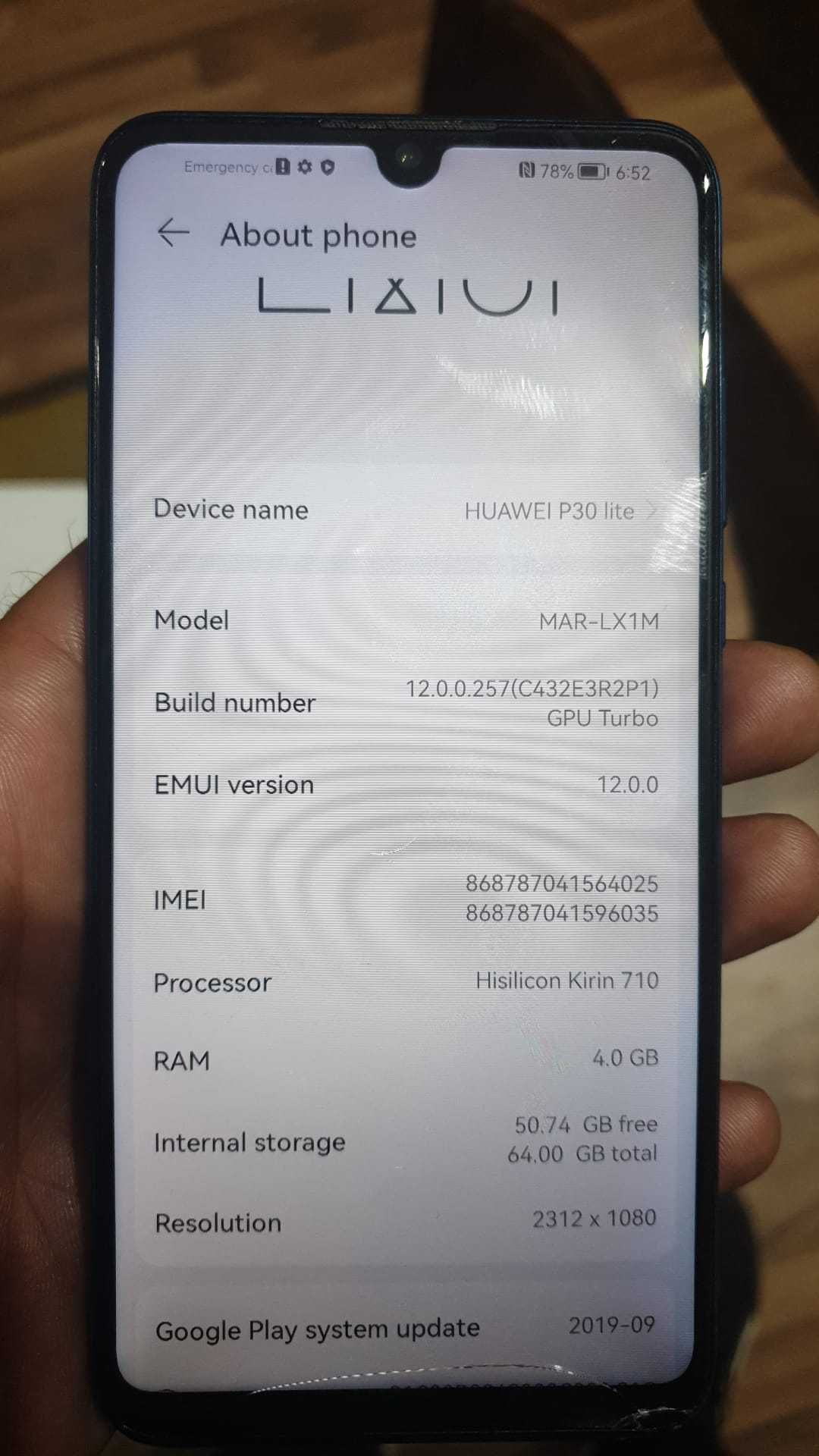 Huawei P30 Lite, Dual SIM, 64GB, 4GB RAM, 4G dezmebrez vand