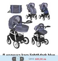 Детска количка Lorelli Kara син цвят