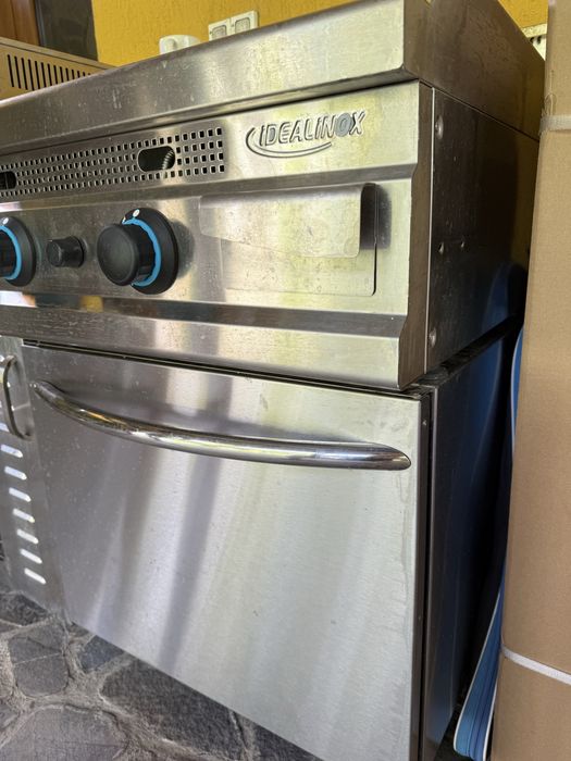 Plită electrică tip horeca + dulap din inox