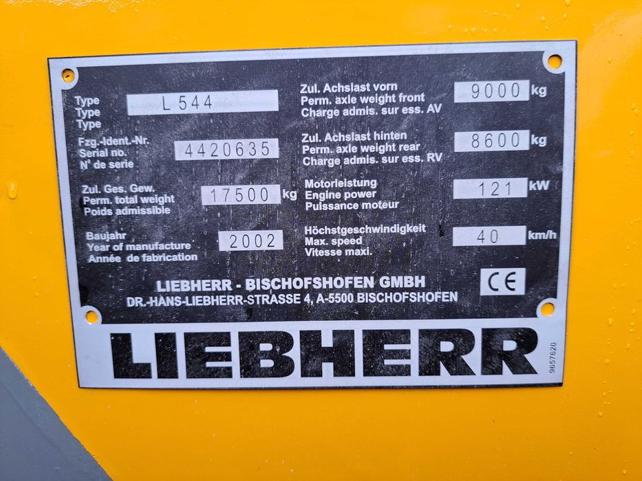 Incarcator frontal/vola Liebherr L544