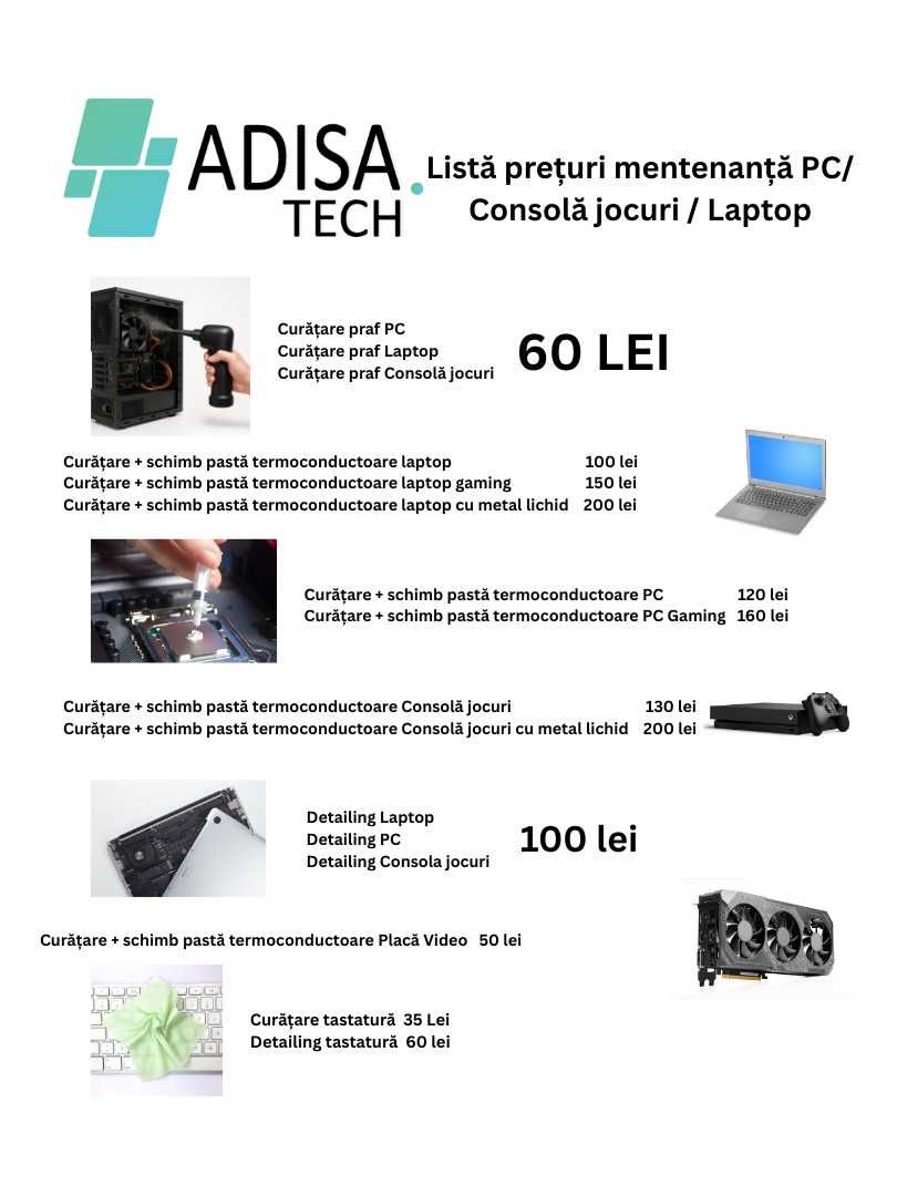 Reparatii PC / Laptop / Console