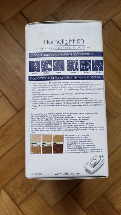 Epilator cu laser IPL Babyliss Homelight 50 (sigilat)