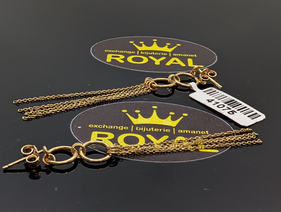 Bijuteria Royal: Cercei aur 14k/2.37 gr