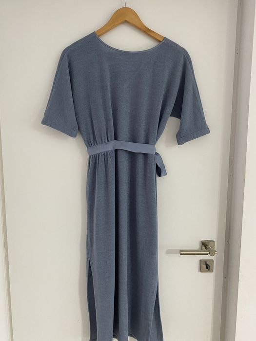 Rochie baby blue marimea M cordon in talie