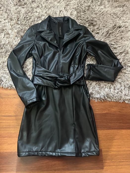 Rochie imitatie pielă