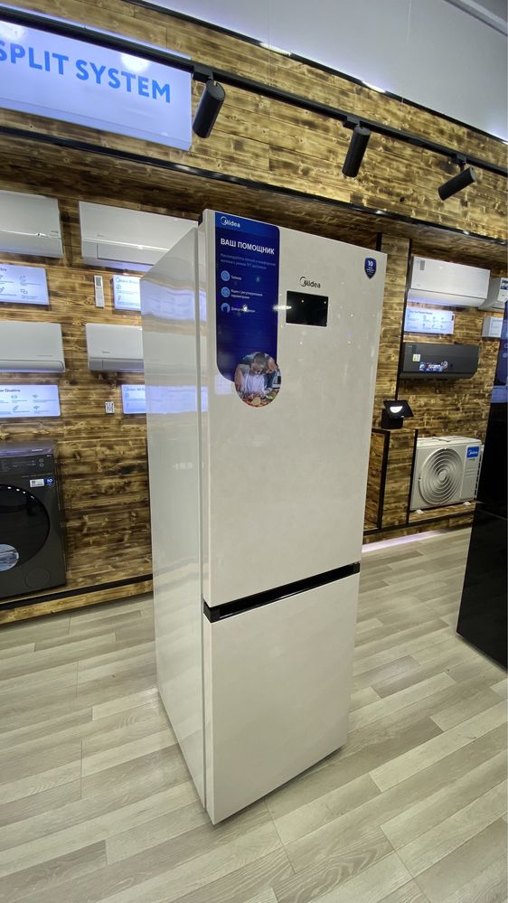 Холодильник Midea модель MDRB470MIE34T (бежевый) на 320 литров
