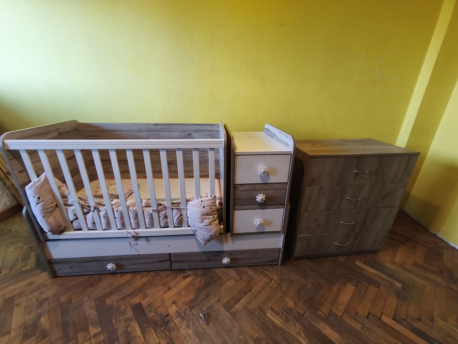 Детско легло, трансформиращо и скрин