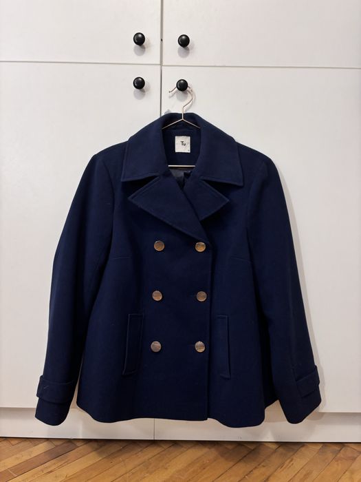 Palton scurt bleumarin S/M