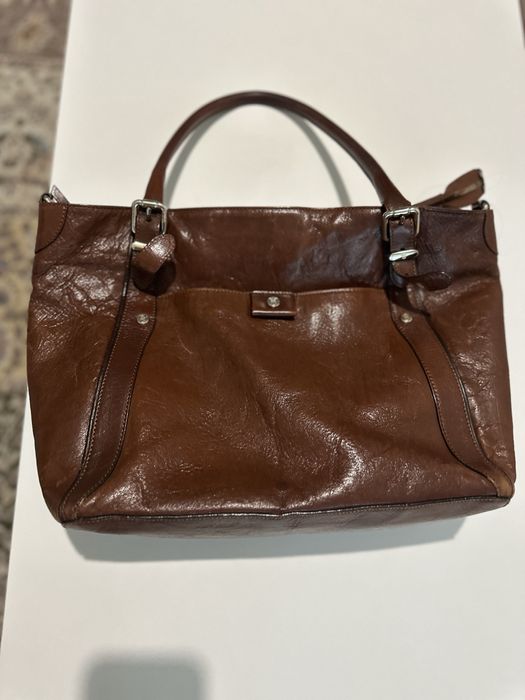 Сумка кожаная Massimo Dutti