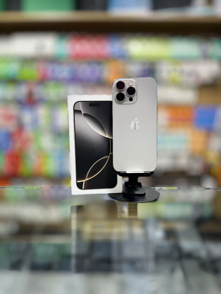Iphone 16 Pro Max 256gb 100% 4sikl Titan sim - Naqd va Muddatli toʻlov