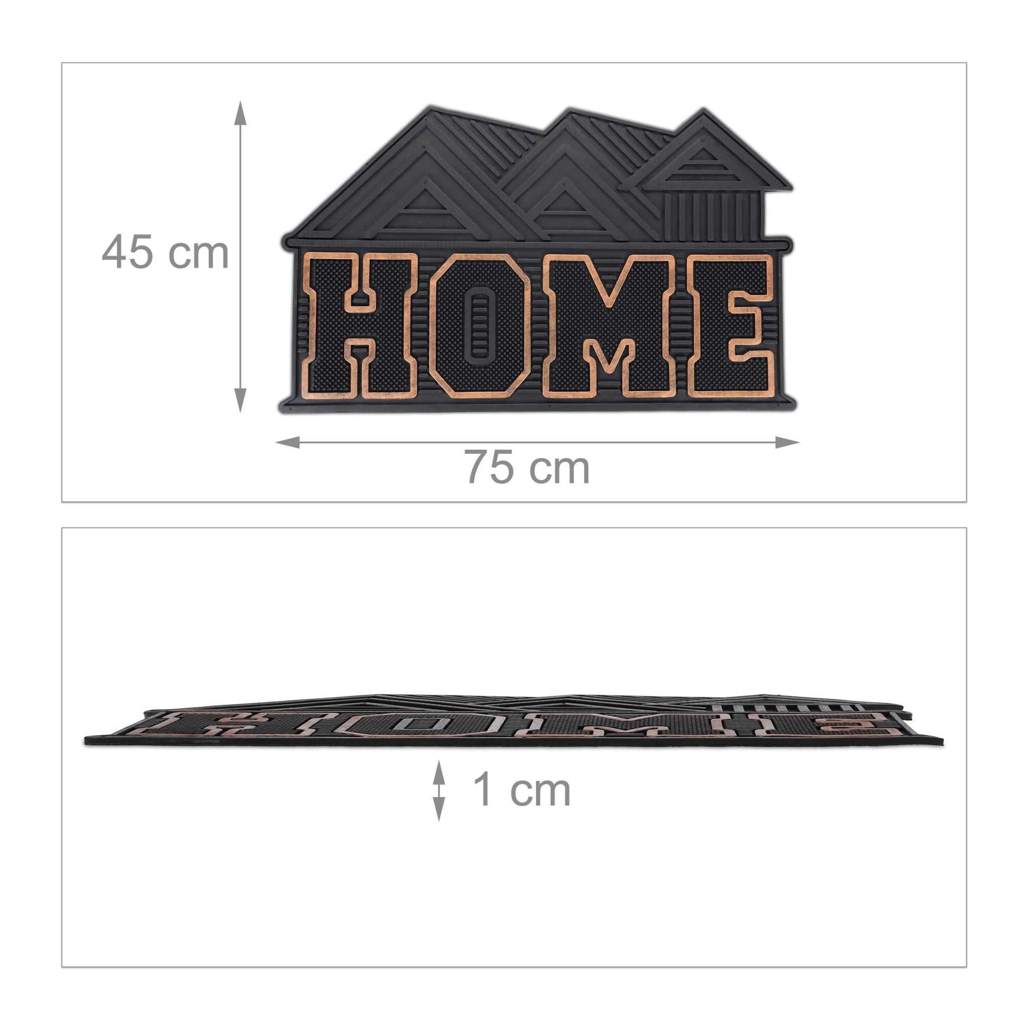 Covoras de intrare din cauciuc antiderapant si usor de curatat 75x45cm