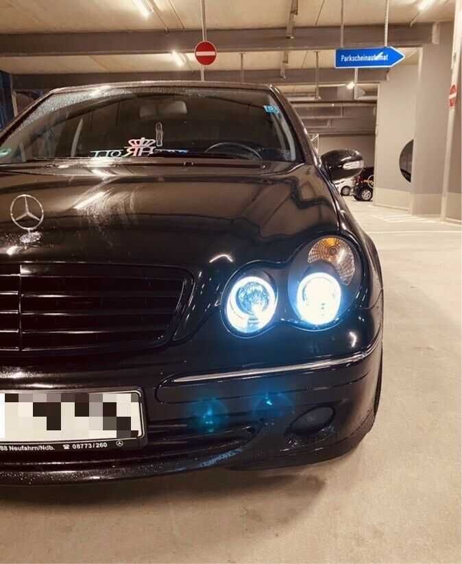 Фарове  Мерцедес ЦЛК 208 Нови Тунинг ЛЕД angle Merceedes W208 CLK LED