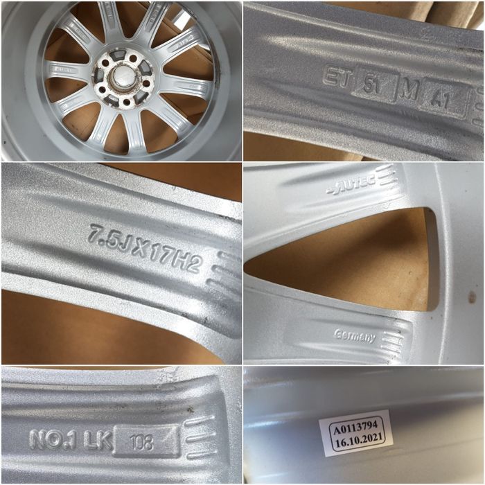 jante aliaj 17; 5x108; Ford Kuga, Focus 3, 4, C-max, S-max
