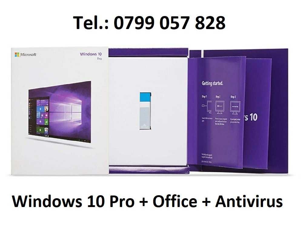 Stick WINDOWS 10 + OFFICE + Antivirus + Licenta Retail Activare Online