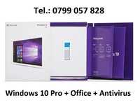 Stick WINDOWS 10 + OFFICE + Antivirus + Licenta Retail Activare Online