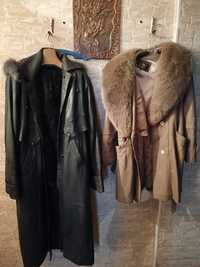 Продам кожаное женское пальто