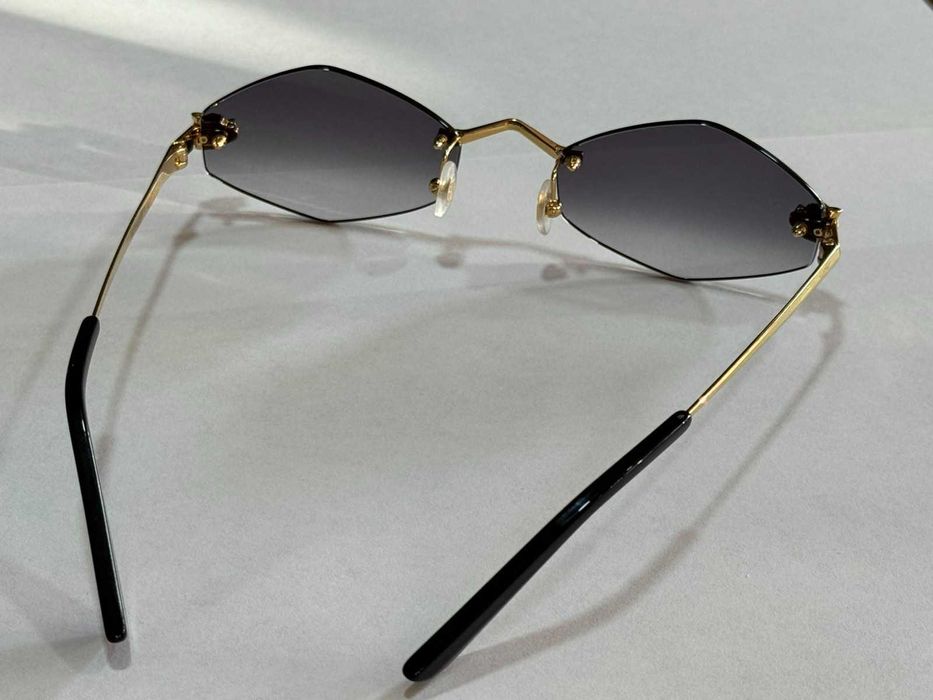 Дамски слънчеви очила CARTIER - CT0433S- Gold Panthère De Cartier