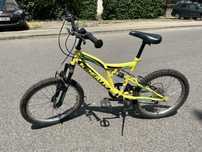 Bicicletă copii Kreativ cu suspensii și 6 viteze - perfectă 6-10 ani