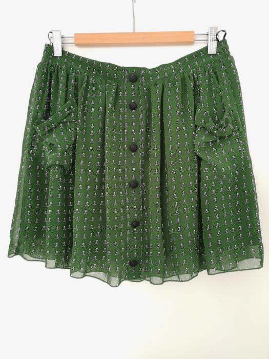 Fusta scurta verde